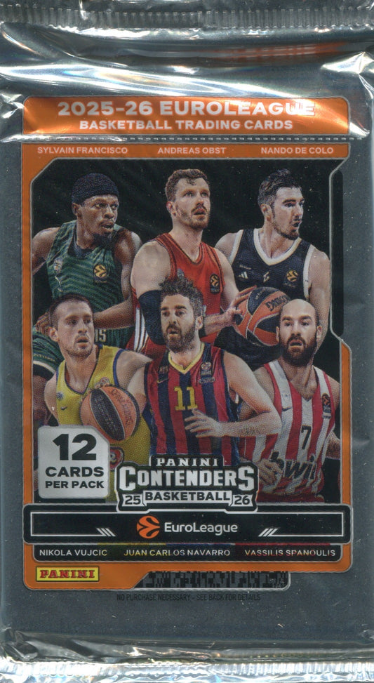 2025/26 Panini Contenders EuroLeague Basketball Hobby, Pack