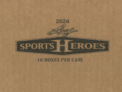 2026 Leaf Sport Heroes Multi-Sport Hobby, 10 Box Case