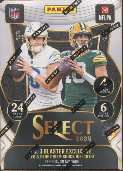 2024 Panini Select Football Retail Blaster, Box (Red & Blue Shock)
