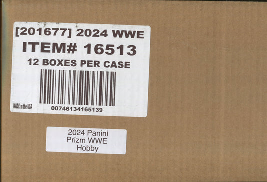 2024 Panini Prizm WWE Hobby, 12 Box Case