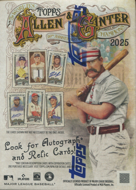 2025 Topps Allen & Ginter Baseball Blaster, Box