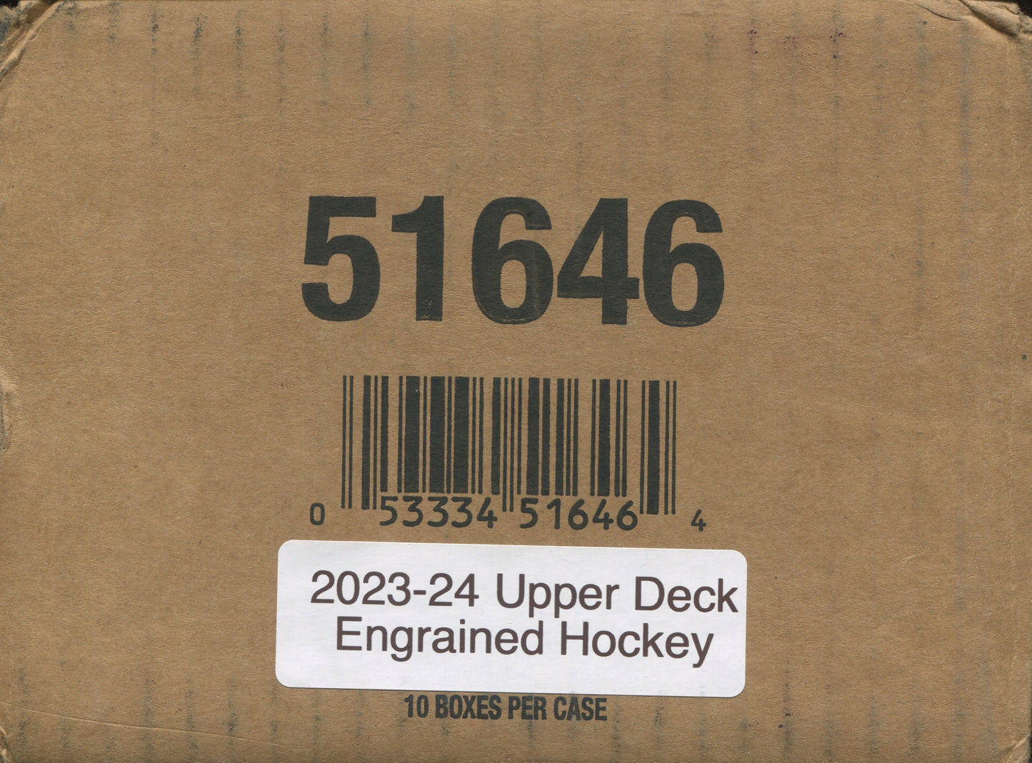 *LAST CASE* 2023-24 Upper Deck Engrained Hockey Hobby, 10 Box Case