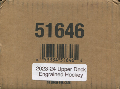 *LAST CASE* 2023-24 Upper Deck Engrained Hockey Hobby, 10 Box Case