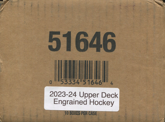 *LAST CASE* 2023-24 Upper Deck Engrained Hockey Hobby, 10 Box Case