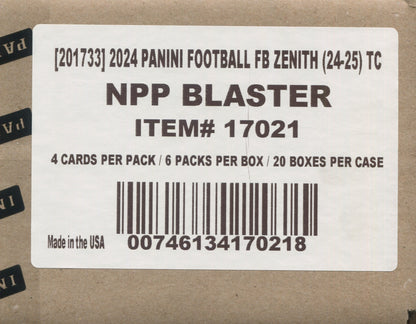 2024 Panini Zenith Football Blaster, 20 Box Case
