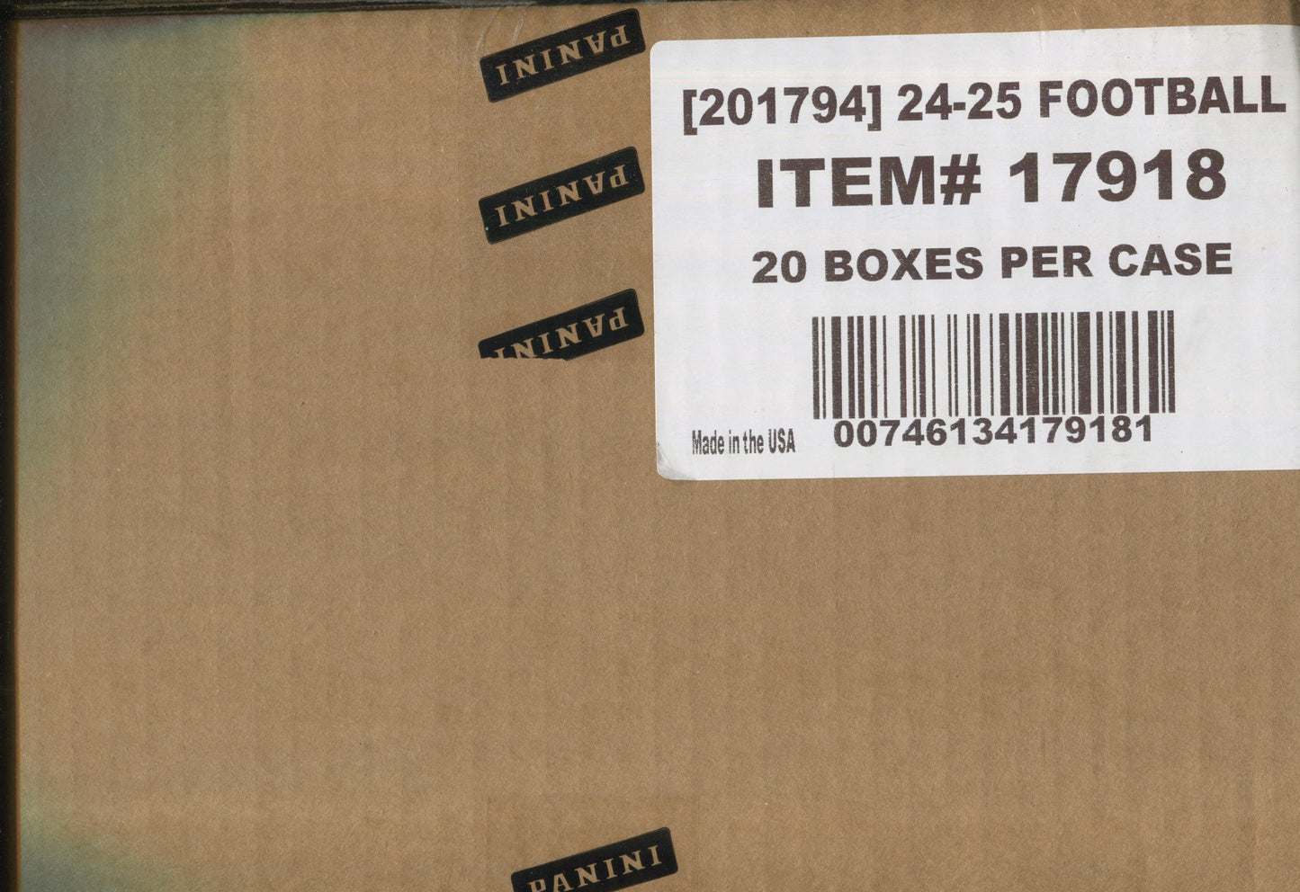 2024 Panini Select Football Hobby Mega, 20 Box Case (Black & Orange Shock)