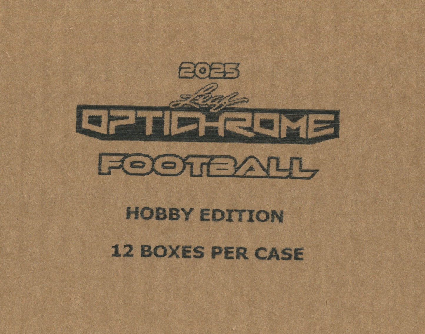 2025 Leaf Optichrome Football Hobby, 12 Box Case