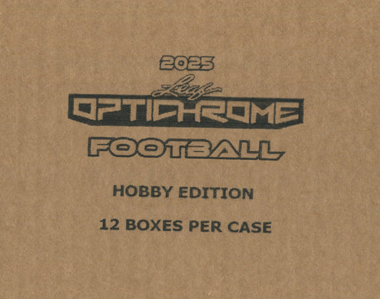 2025 Leaf Optichrome Football Hobby, 12 Box Case