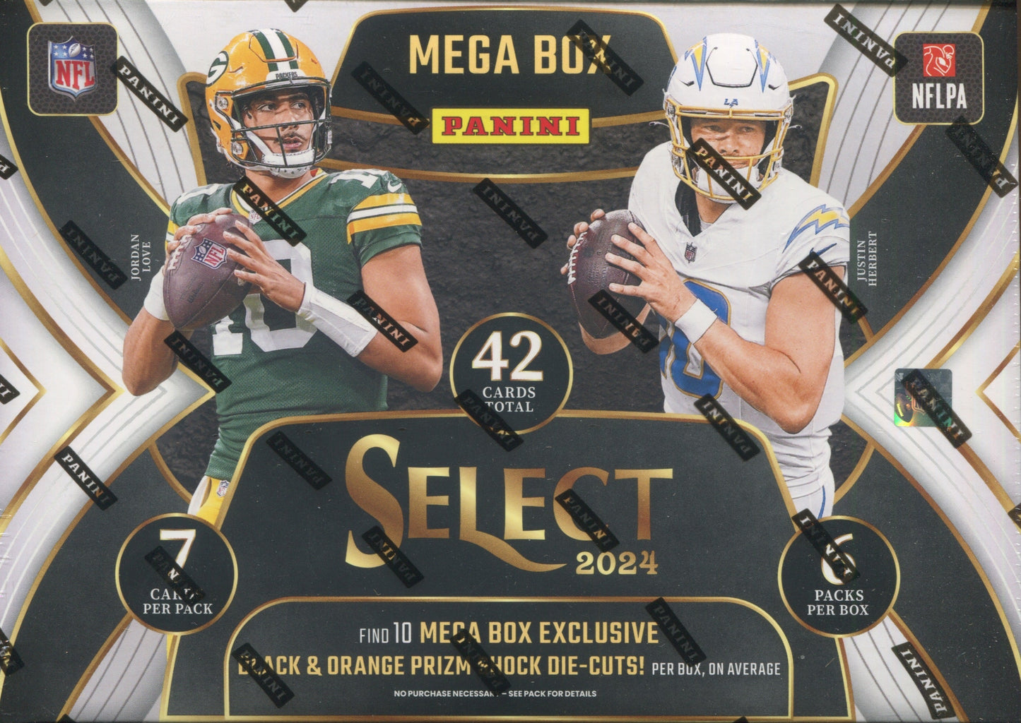 2024 Panini Select Football Hobby Mega, Box (Black & Orange Shock)