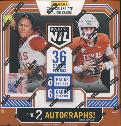 2025 Panini NIL University of Texas Hobby, 20 Box Case