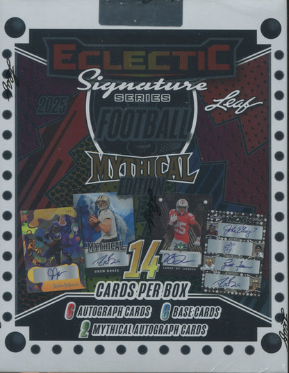 2025 Leaf Eclectic Signature Series Football Mythical, Box