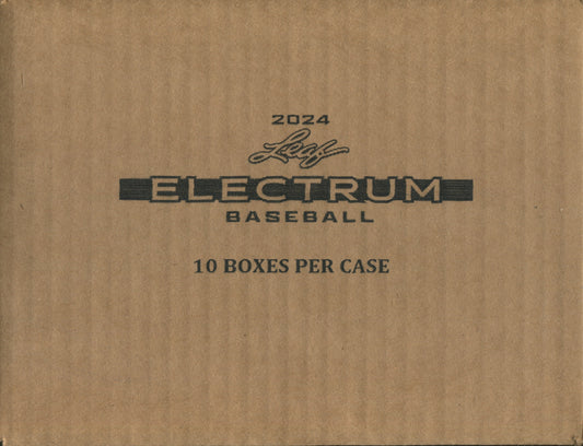 2024 Leaf Electrum Baseball Hobby, 10 Box Case