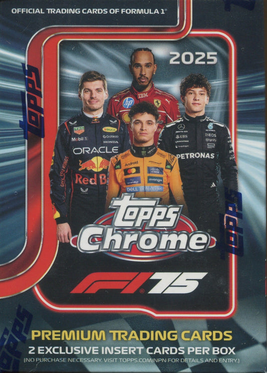 2025 Topps Chrome Formula 1 Racing Blaster, Box