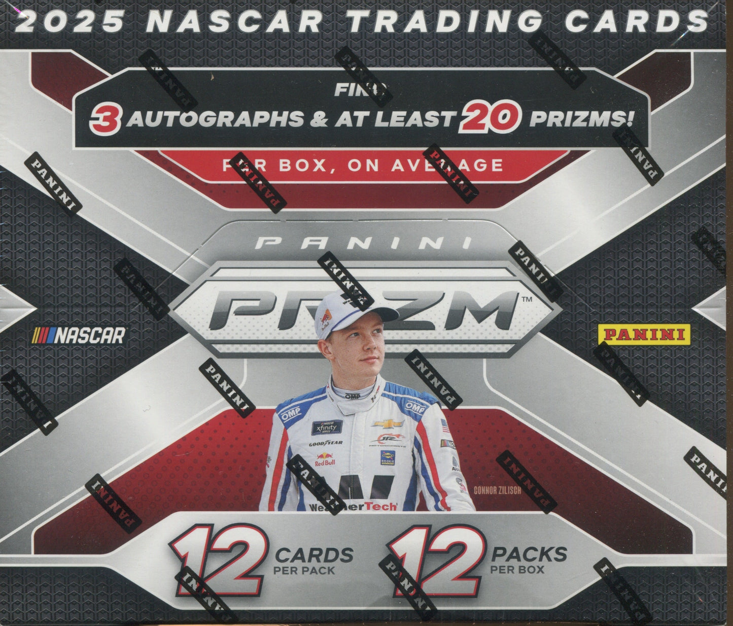 2025 Panini Prizm Racing Hobby, 12 Box Case