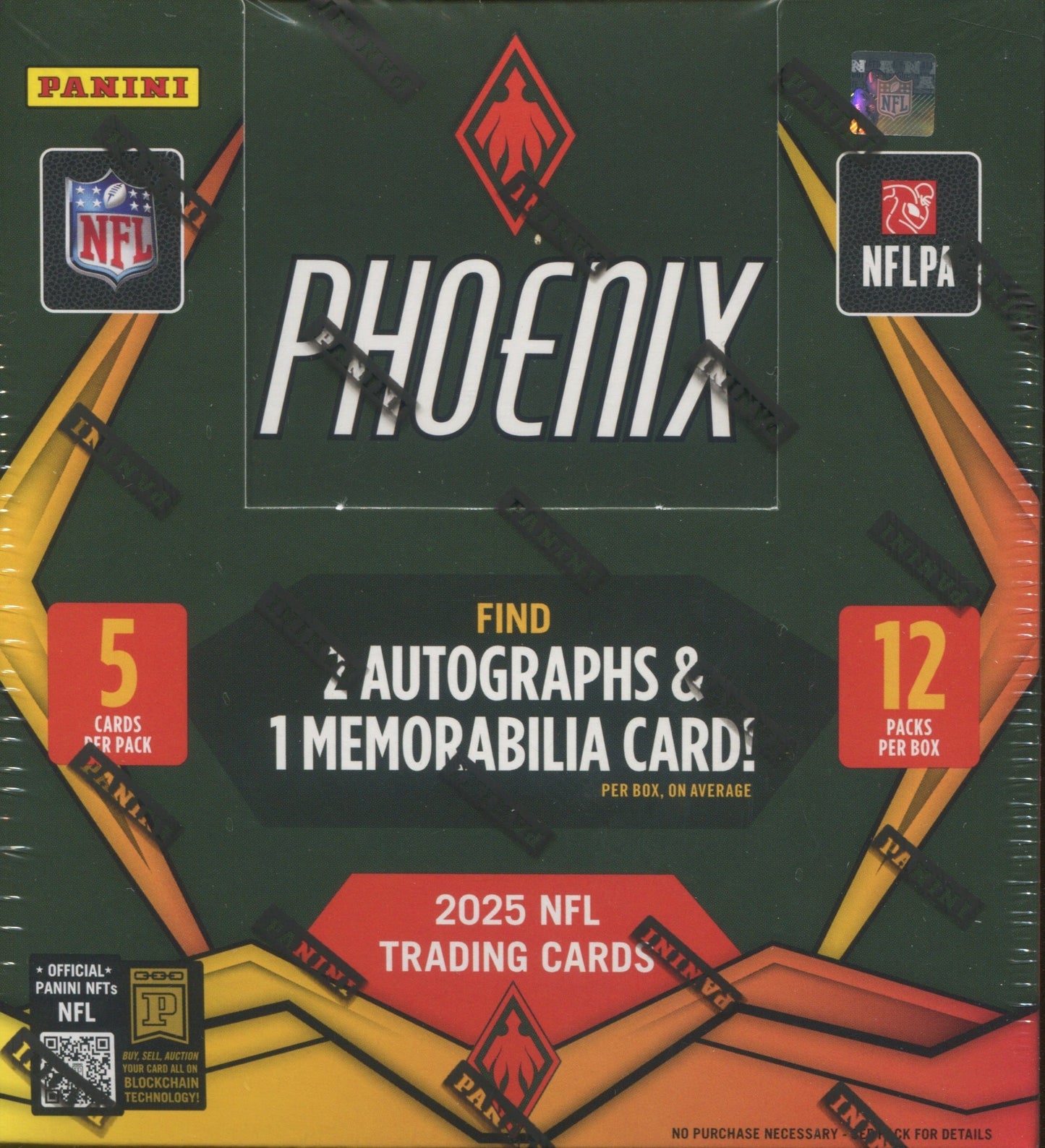 2025 Panini Phoenix Football Hobby, 16 Box Case