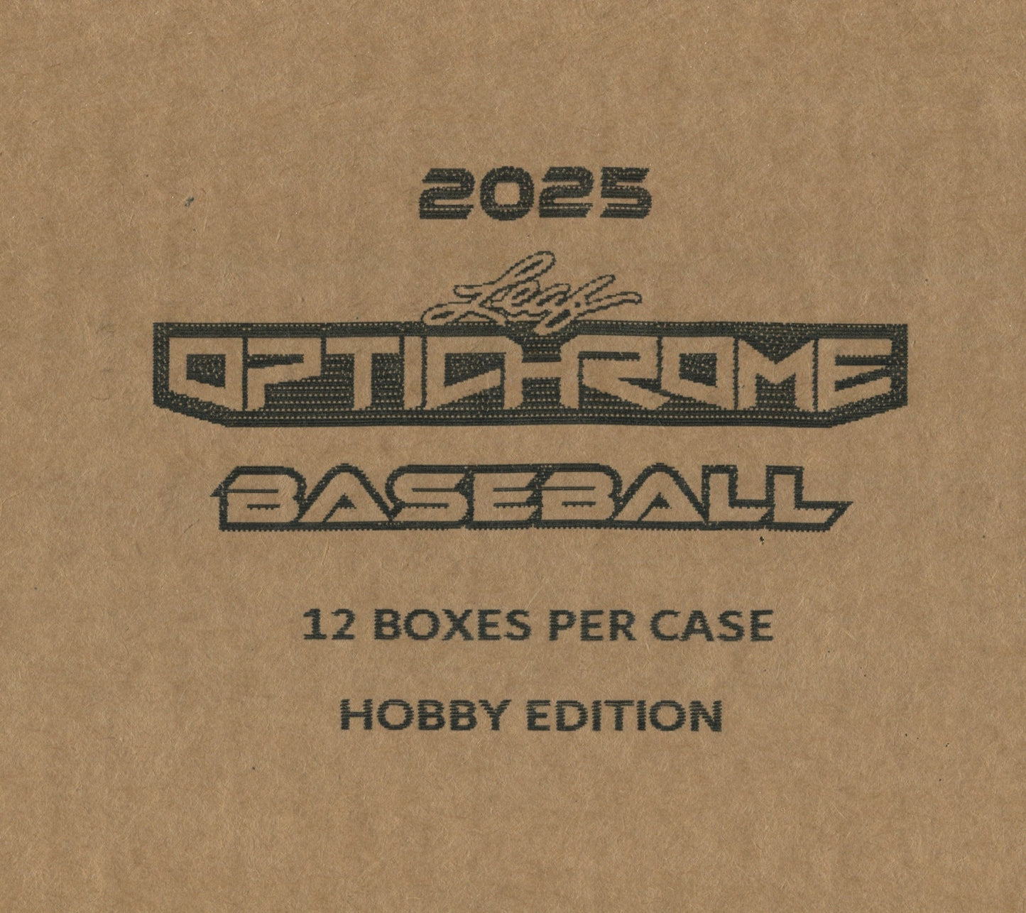 2025 Leaf Optichrome Baseball Hobby, 12 Box Case