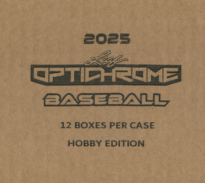 2025 Leaf Optichrome Baseball Hobby, 12 Box Case