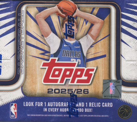 2025-26 Topps Basketball Jumbo, Box