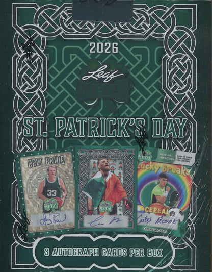2026 Leaf St. Patrick's Day Multi-Sport Hobby, Box