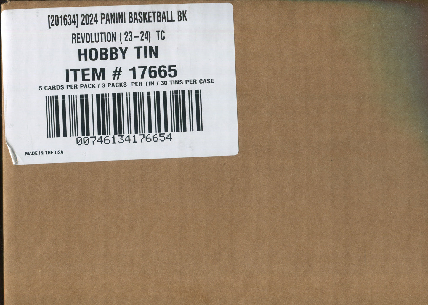*LAST CASE* 2023-24 Panini Revolution Basketball Winter, 30 Tin Case