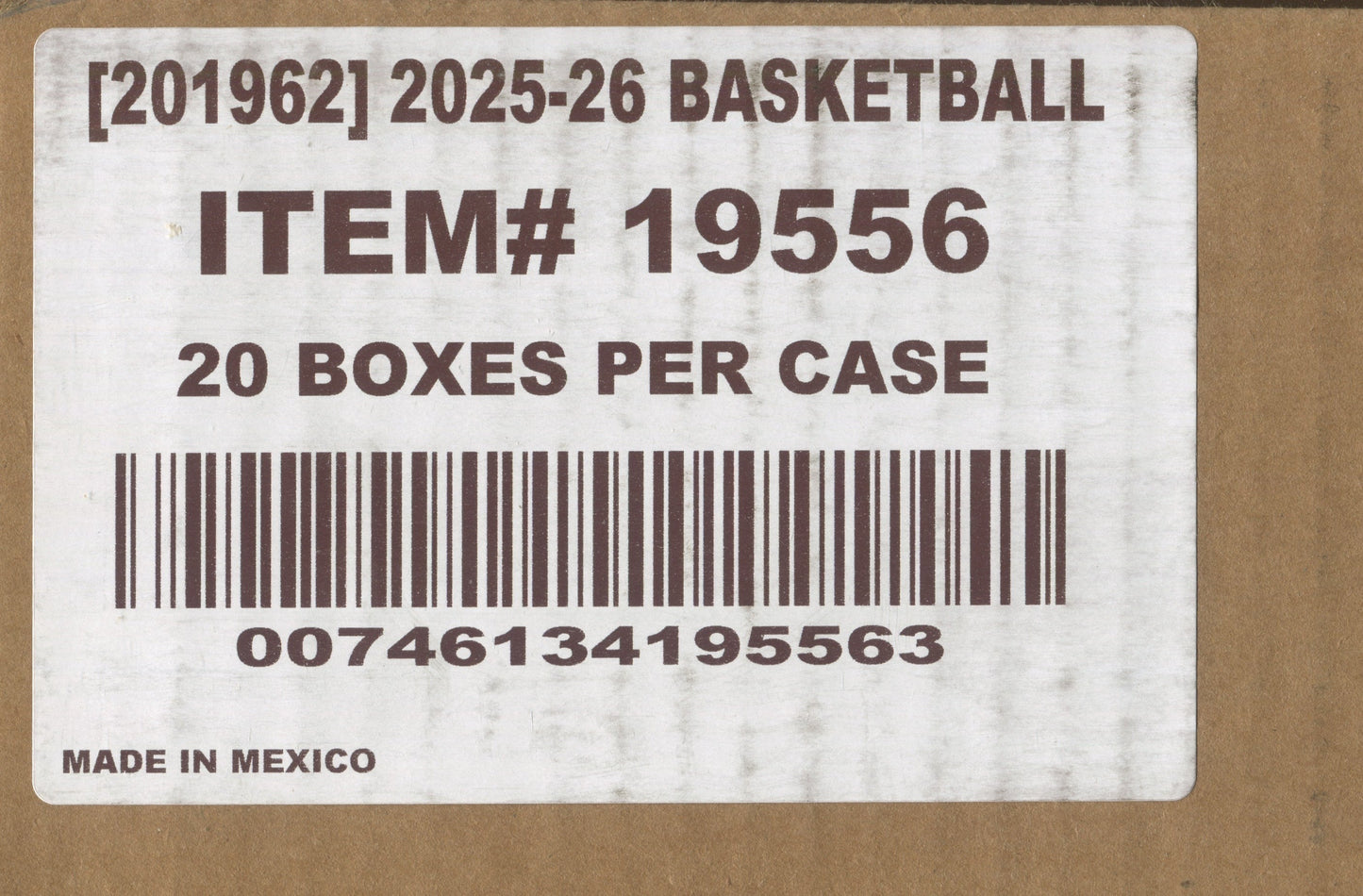 2025-26 Panini Contenders EuroLeague Basketball Hobby Mega, 20 Box Case