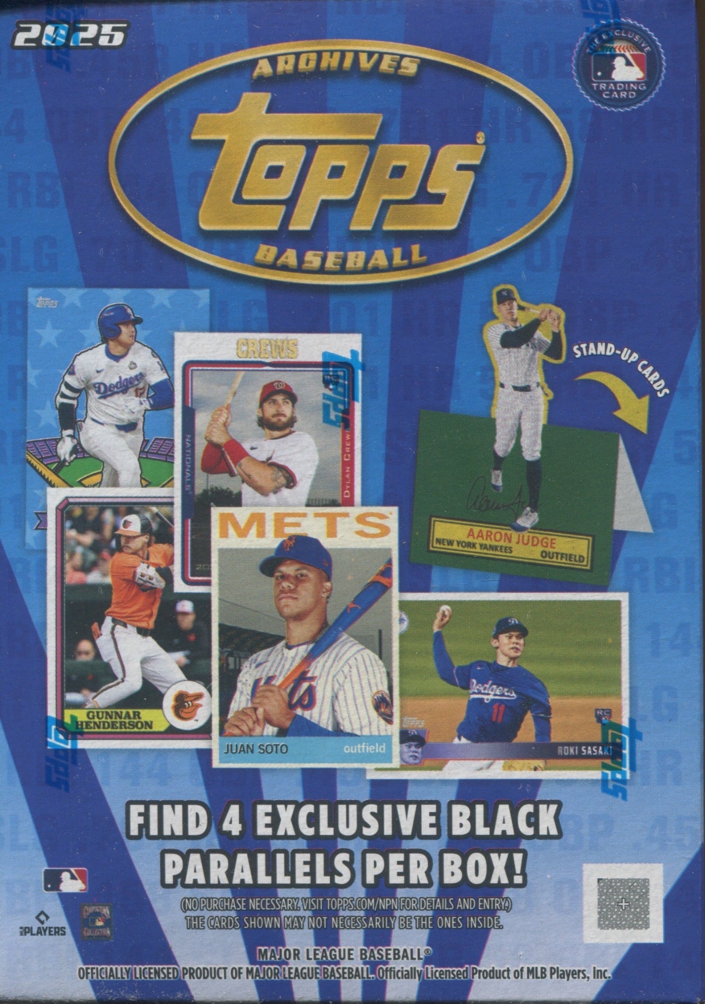 2025 Topps Archives Baseball Blaster, 40 Box Case