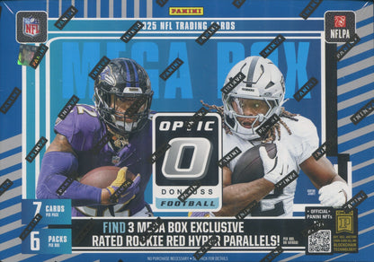 2025 Panini Donruss Optic Football Hobby, 20 Mega Box Case (Red Hyper Parallels)