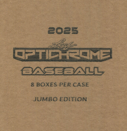 2025 Leaf Optichrome Baseball Jumbo, 8 Box Case