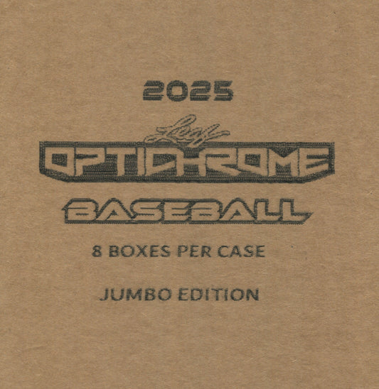 2025 Leaf Optichrome Baseball Jumbo, 8 Box Case