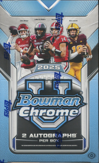 2025 Bowman Chrome University Football Hobby, Box
