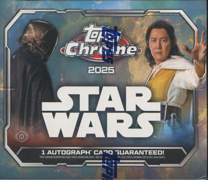 2025 Topps Star Wars Chrome Hobby, 8 Box Case