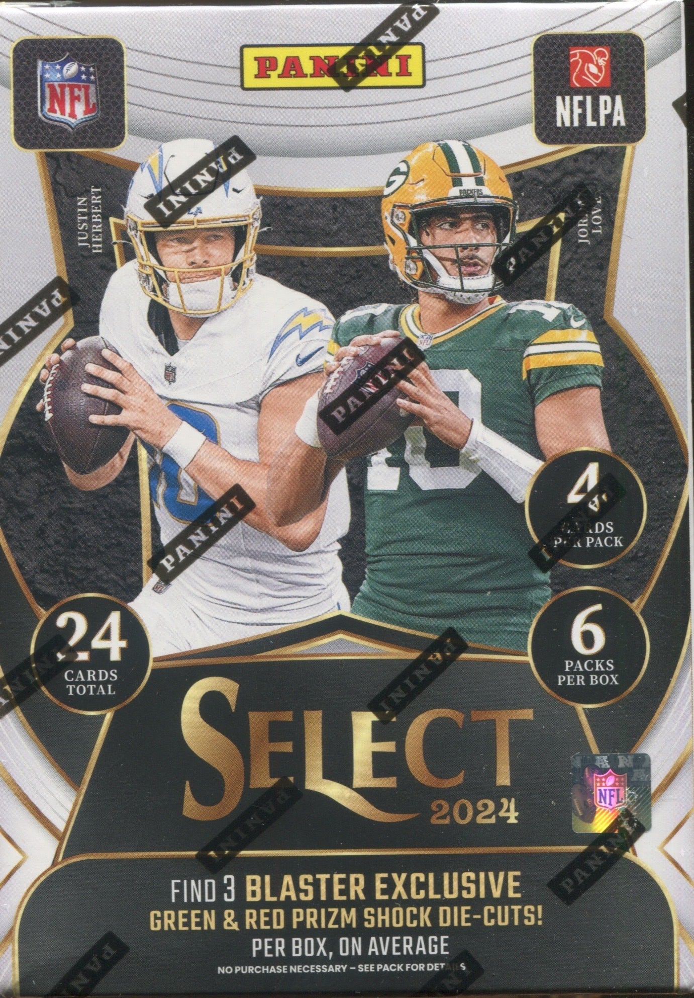 2024 Panini Select Football Hobby Blaster, Box (Green & Red Shock)