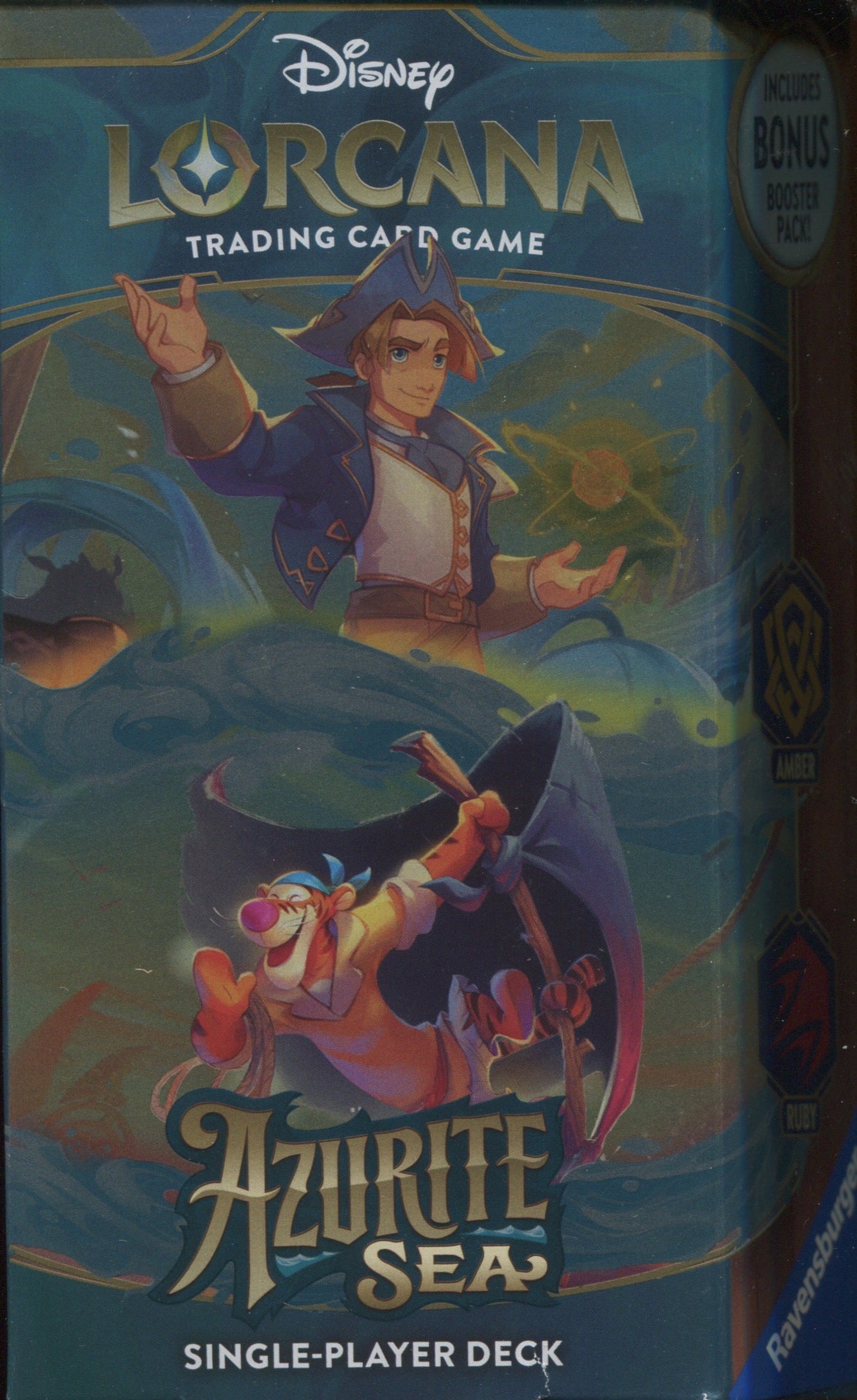 Disney Lorcana Azurite Sea, Starter's Deck Box (Amber & Ruby)