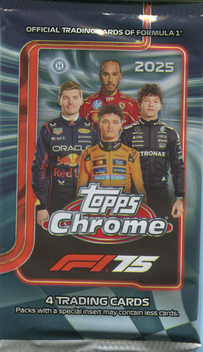 2025 Topps Chrome Formula 1 Racing Hobby, Pack