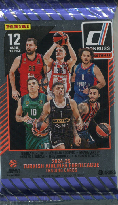 2024-25 Panini Donruss Euroleague Basketball Hobby, Pack