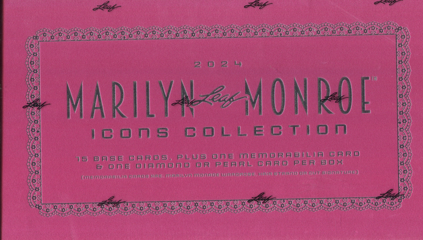 2024 Leaf Marilyn Monroe Icons Collection Hobby, Box