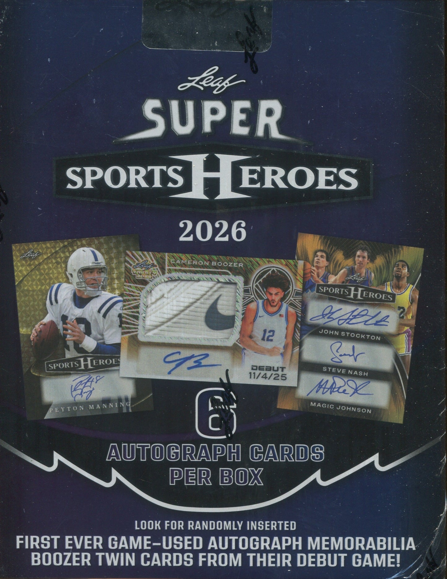 2026 Leaf Super Sport Heroes Multi-Sport Hobby, 6 Box Case