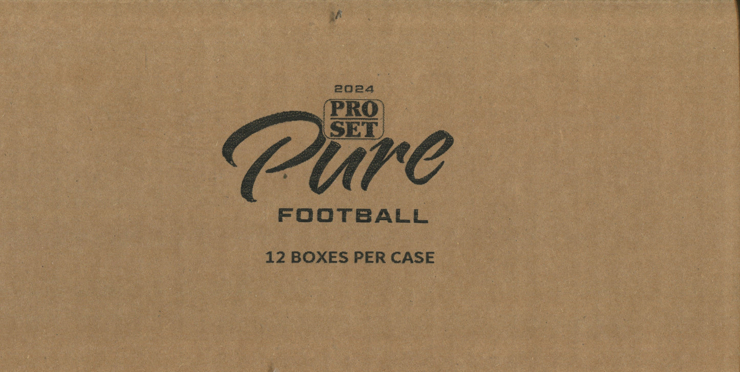 2024 Pro Set Pure Football Hobby, 12 Box Case