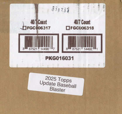 2025 Topps Update Series Baseball Blaster, 40 Box Case