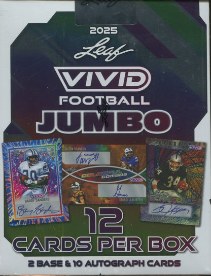 2025 Leaf Vivid Football Jumbo, Box
