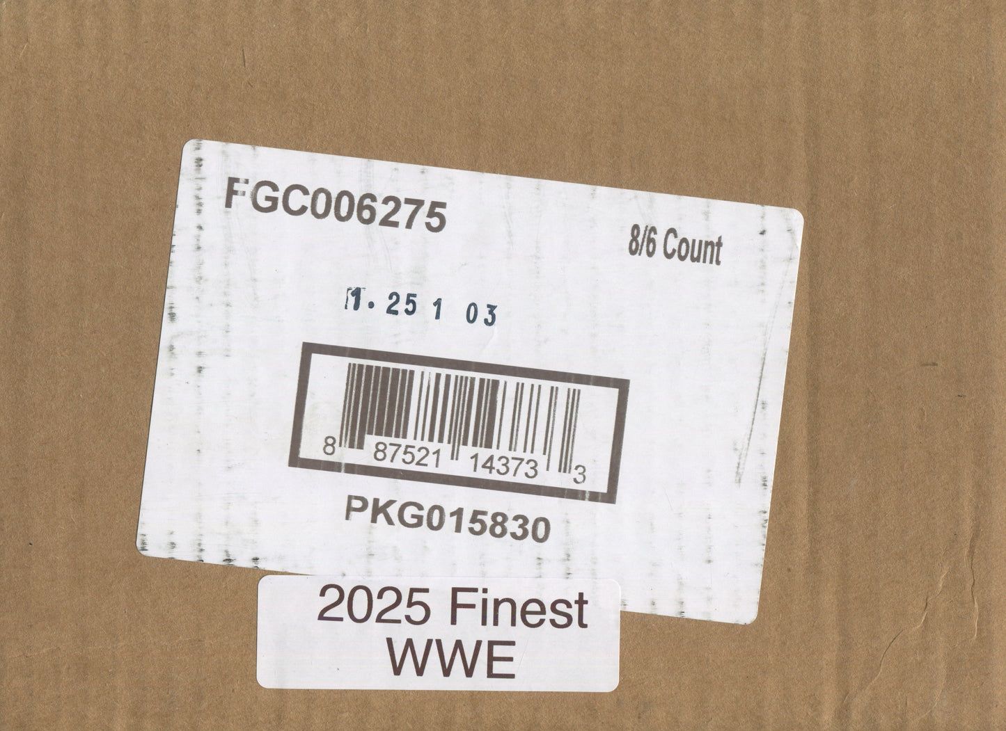 2025 Topps Finest WWE Hobby, 8 Box Case