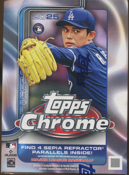 2025 Topps Chrome Baseball Blaster, 40 Box Case