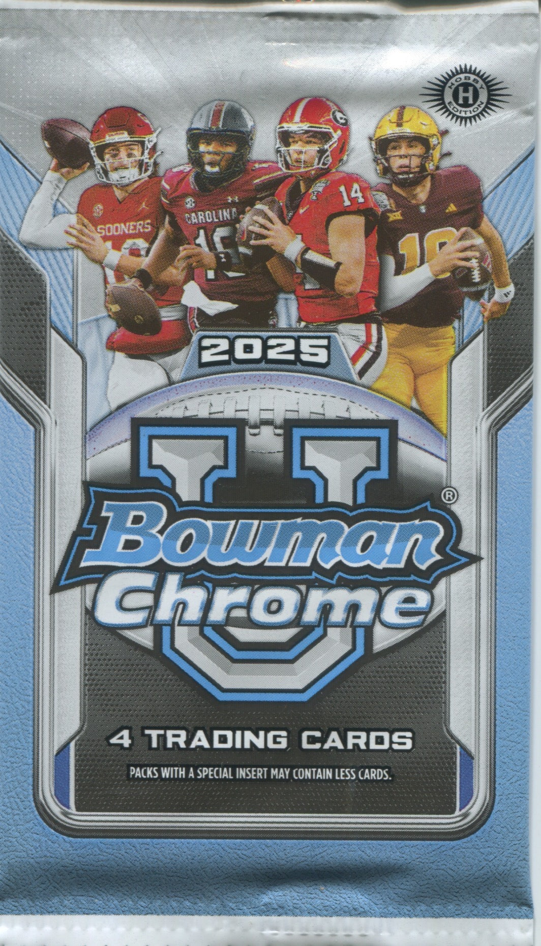 2025 Bowman Chrome University Football Hobby, Pack
