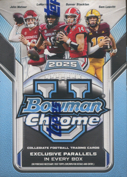 2025 Bowman Chrome University Football Blaster, Box