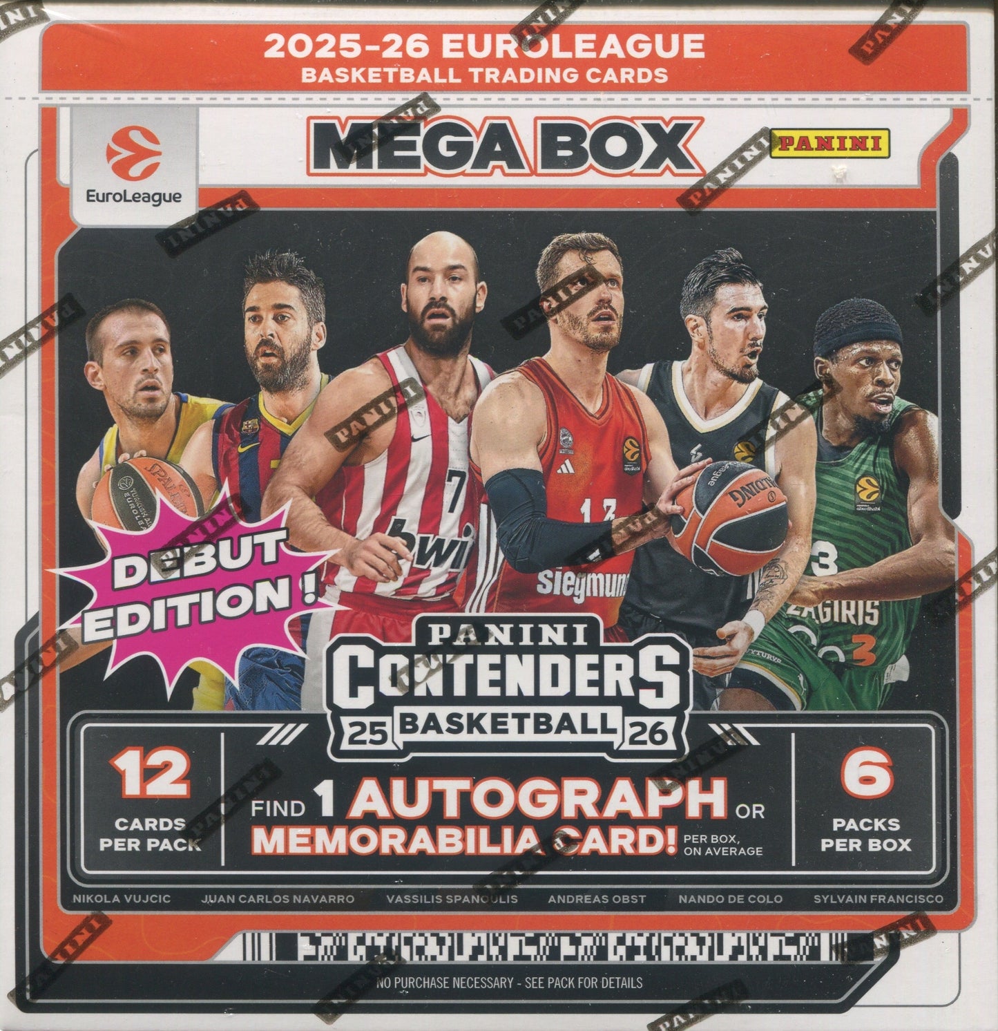 2025-26 Panini Contenders EuroLeague Basketball Hobby Mega, 20 Box Case