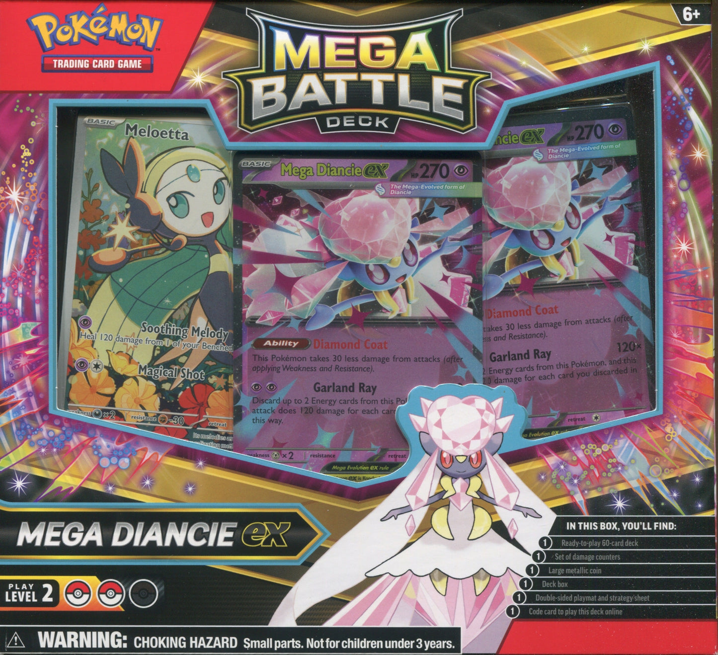 Pokemon Mega Battle Deck Mega Gengar/Diancie EX, Battle Deck Box (Random)