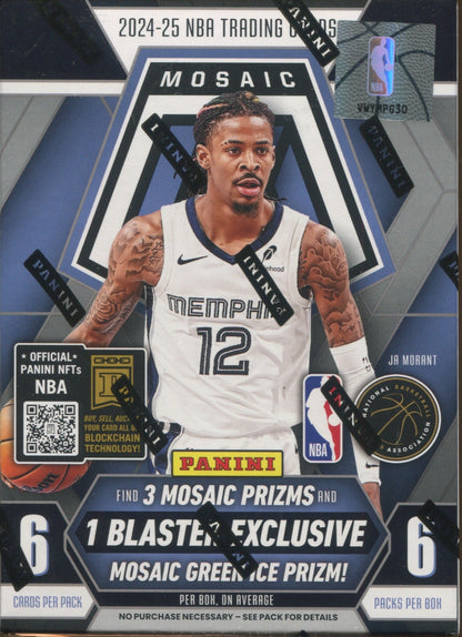 2024-25 Panini Mosaic Basketball Hobby Blaster, 20 Box (Green Ice) Case