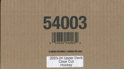 *LAST CASE* 2023-24 Upper Deck Clear Cut Hockey Hobby, 30 Box Master Case