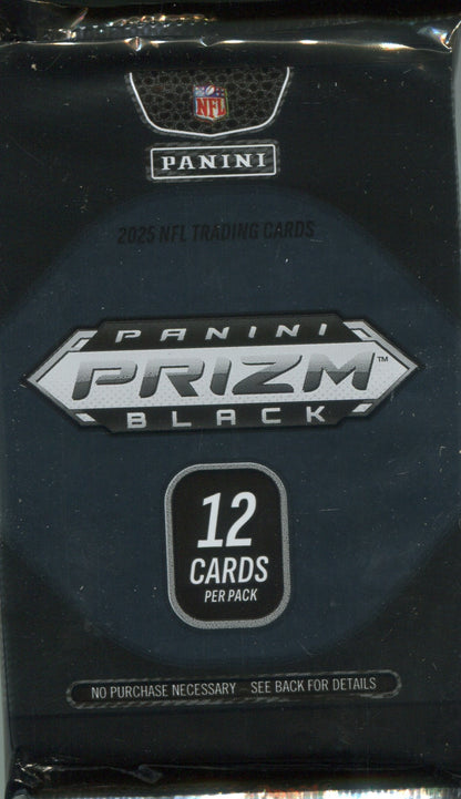 2025 Panini Prizm Black Football Hobby, Pack