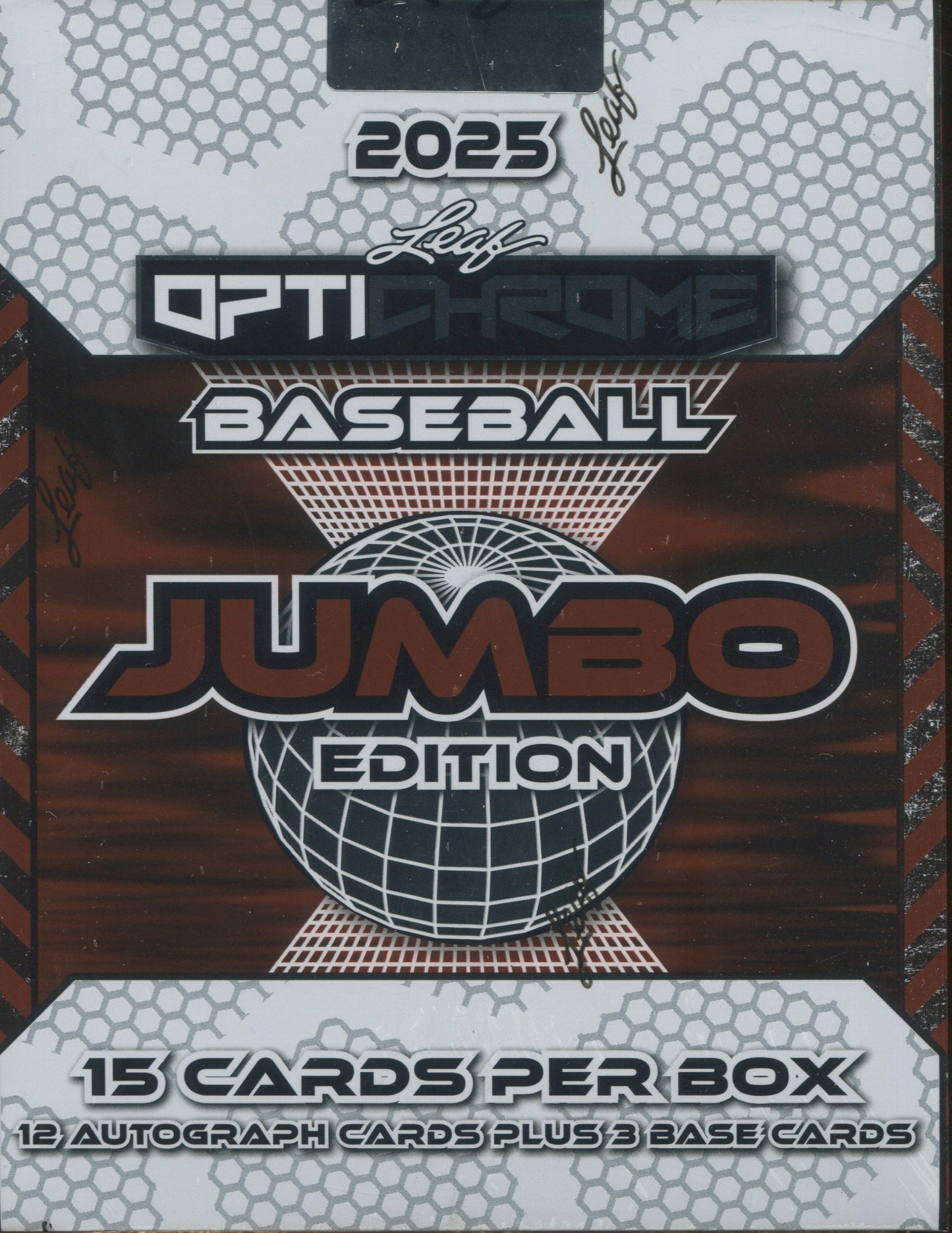 2025 Leaf Optichrome Baseball Jumbo, 8 Box Case